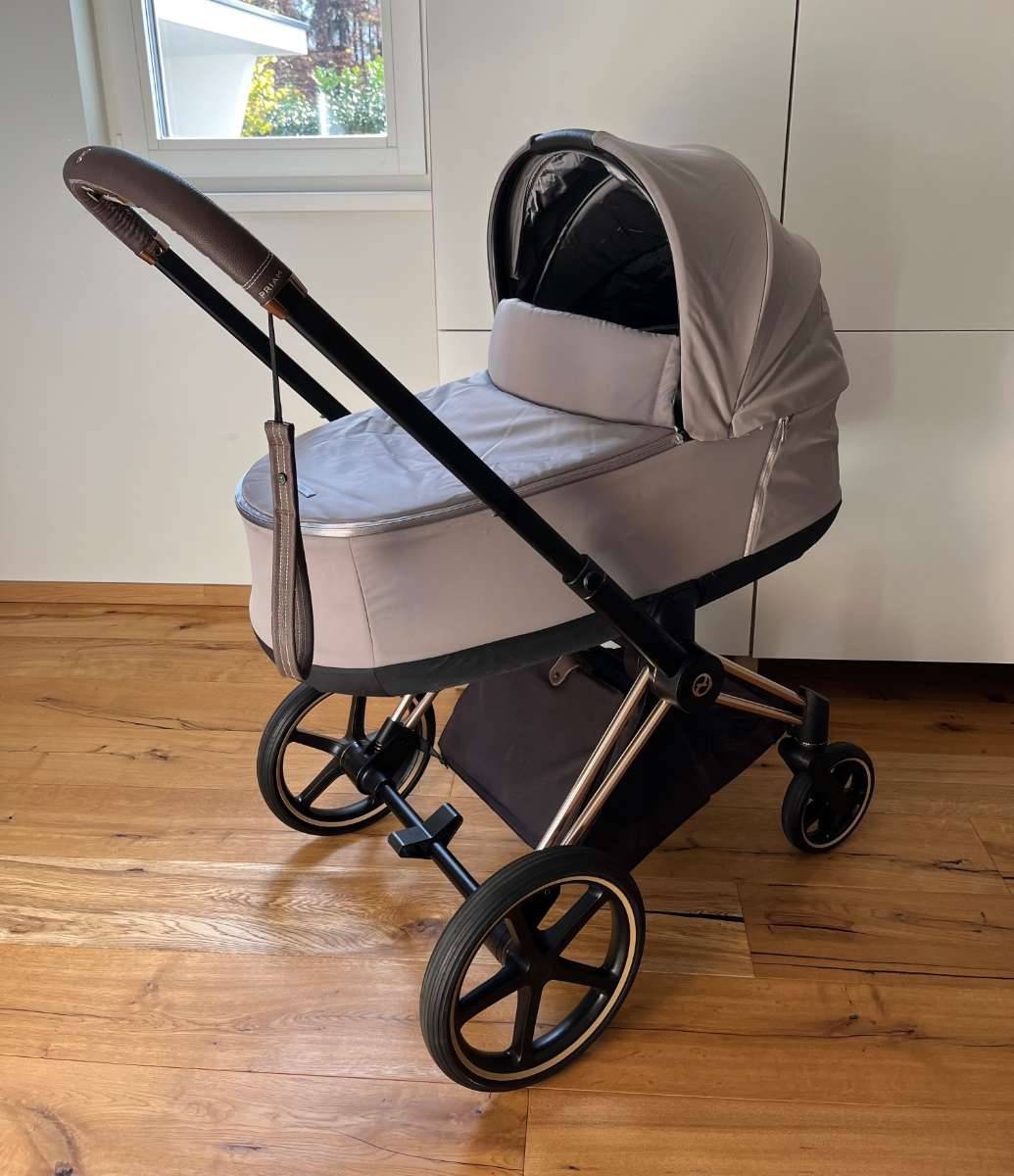 Cybex Priam Kinderwagen in platinum/ grau mit ZUBEHR,  570,- (9201  Krumpendorf) - willhaben