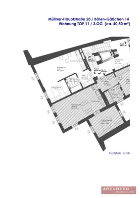 1-Zimmer-Wohnung mieten in Salzburg Stadt – 41 m², € 834 – Bild 9 von 9
