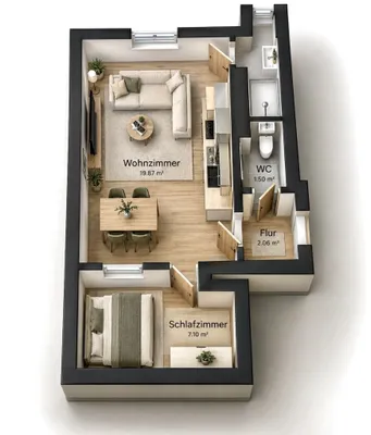 2-Zimmer-Wohnung mieten in Graz – 32,5 m², € 317 – Bild 10 von 10