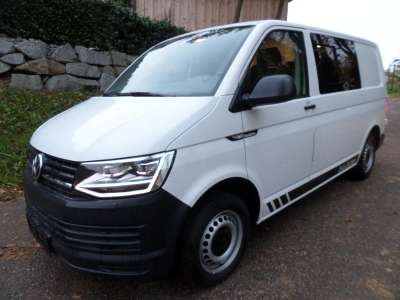 VW Transporter T6 Doka-Kastenwagen 6-Sitzer KR 2,0 TDI BMT LED Scheinwerfer Schiebefenster Transporter / Kastenwagen