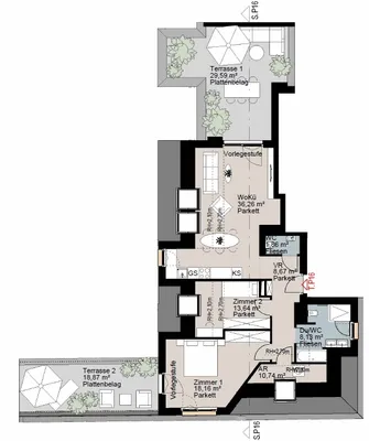 3-Zimmer-Wohnung kaufen in Wien – 97,46 m², € 549.000 – Bild 13 von 13