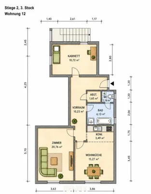 3-Zimmer-Wohnung kaufen in Wien – 67,02 m², € 229.000 – Bild 16 von 18