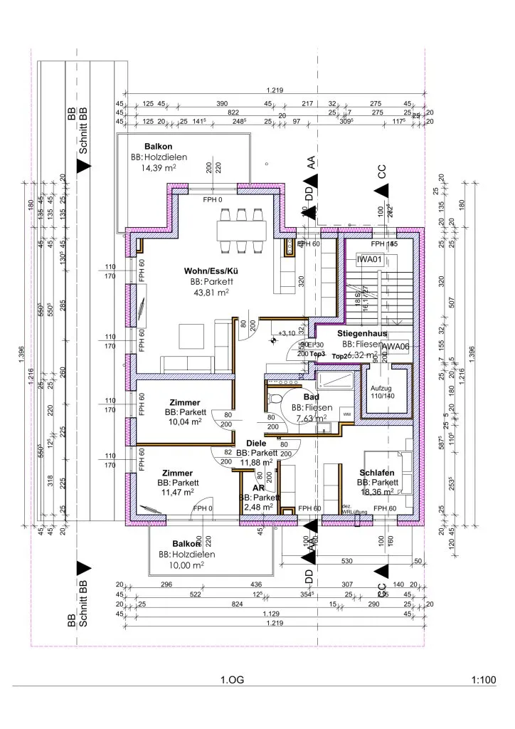 Wohnung – Linz, Römerberg, Froschberg - Ansicht 3