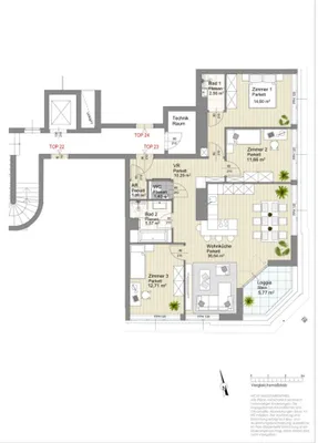 4-Zimmer-Wohnung kaufen in Wien – 96,44 m², € 649.000 – Bild 35 von 37