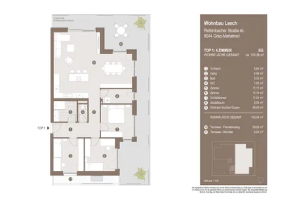 4-Zimmer-Wohnung kaufen in Graz – 103,36 m², € 750.394 – Bild 12 von 13