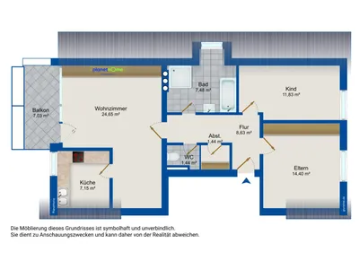 3-Zimmer-Wohnung kaufen in Salzburg-Umgebung – 77,02 m², € 299.000 – Bild 17 von 17