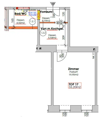 1-Zimmer-Wohnung kaufen in Wien – 33,2 m², € 179.000 – Bild 6 von 6