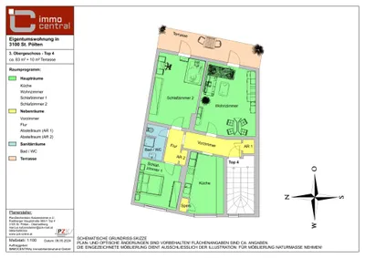 3-Zimmer-Wohnung mieten in Sankt Pölten – 82,81 m², € 1.017 – Bild 10 von 10