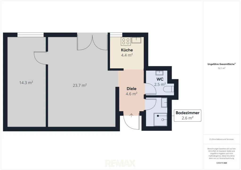 Büro- oder Praxisräumlichkeiten in zentraler Lage von Bruck/Leitha - Ansicht 2