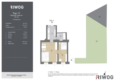 2-Zimmer-Wohnung kaufen in Wien – 44,73 m², € 289.000 – Bild 23 von 23