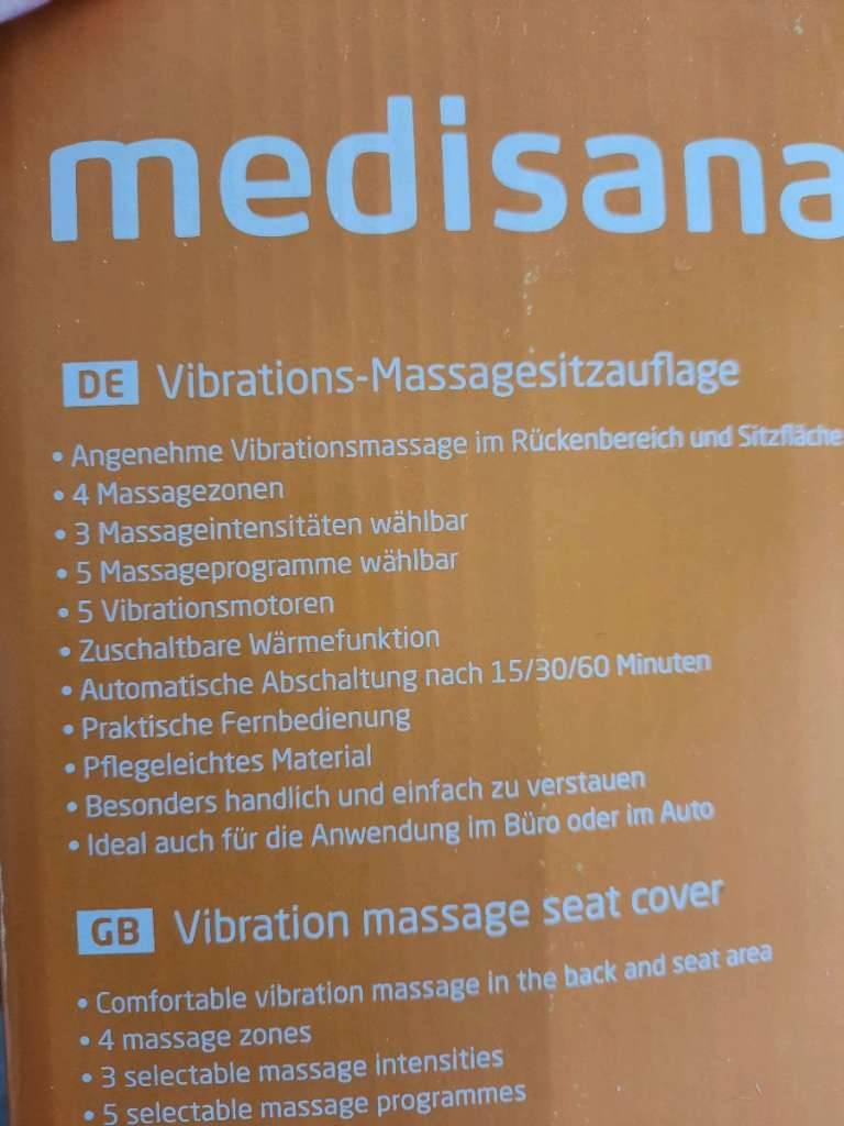 Vibrations- Massage-sitzauflage , Neu *, € 35,- (1050 Wien)