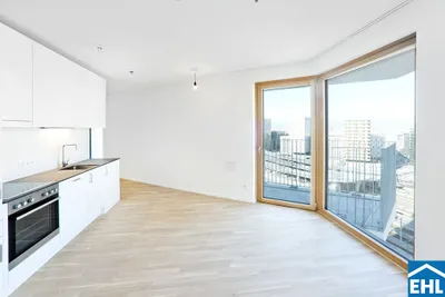 Sonnwendviertel: 1-Zimmer-Wohnung mit Balkon in der 4. Etage - Fitnessraum, Co-Working & Rooftop-Terrasse inklusive! – Bild 3