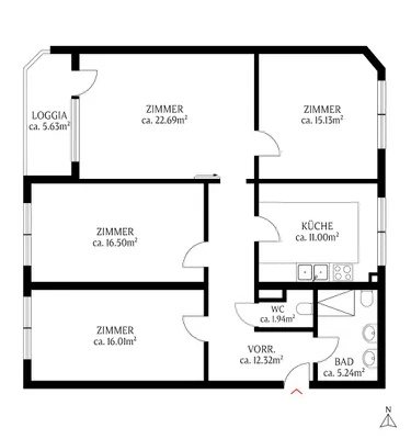 4-Zimmer-Wohnung kaufen in Wien – 101 m², € 395.000 – Bild 11 von 12