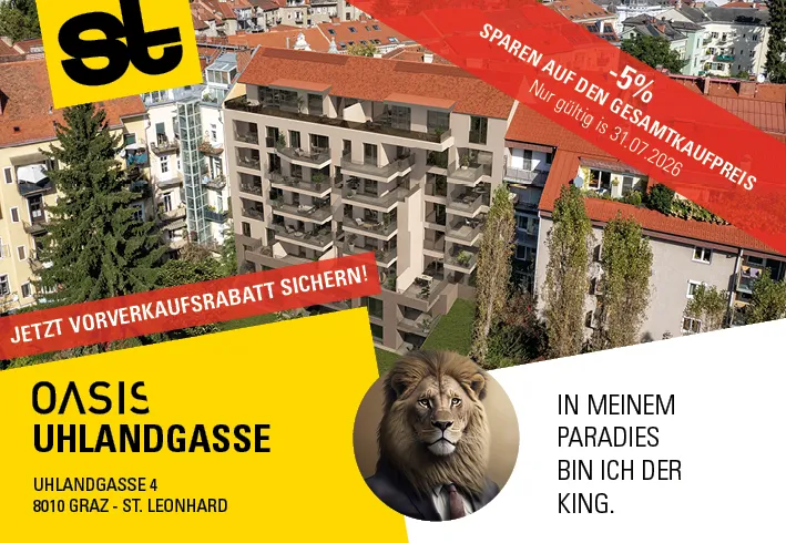 3-Zimmerwohnung mit südseitiger Loggia in Graz-St. Leonhard | Erstbezug, Provisionsfrei! - Ansicht 2