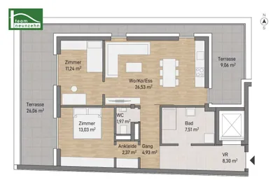 Immobilie kaufen in Graz – 75,88 m², € 485.734 – Bild 8 von 8