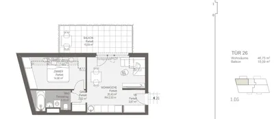 2-Zimmer-Wohnung kaufen in Wien – 46,69 m², € 364.344 – Bild 6 von 8