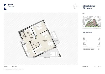 3-Zimmer-Wohnung kaufen in Salzburg-Umgebung – 64,69 m², € 305.000 – Bild 4 von 5