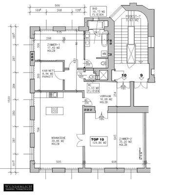 4-Zimmer-Wohnung mieten in Wien – 129,86 m², € 2.983 – Bild 26 von 26