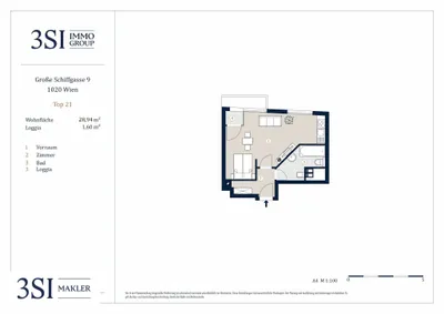 1-Zimmer-Wohnung kaufen in Wien – 28,94 m², € 299.000 – Bild 14 von 14