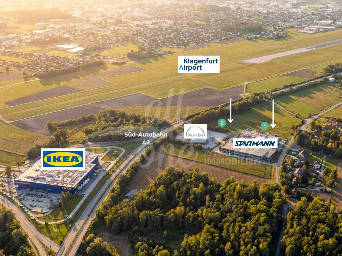 Gewerbegrundstück auf Pacht in Frequenzlage Klagenfurt Ost - direkt an der A2 Südautobahn - Ansicht 3