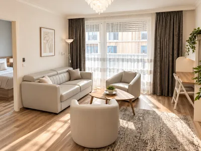 Hochwertig möblierte 2-Zimmer-Wohnung mit Balkon nahe Hauptbahnhof / Sonnwendviertel