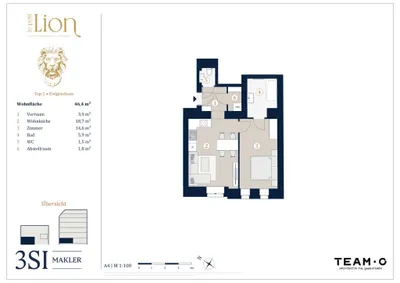 2-Zimmer-Wohnung kaufen in Wien – 46,4 m², € 369.000 – Bild 17 von 17