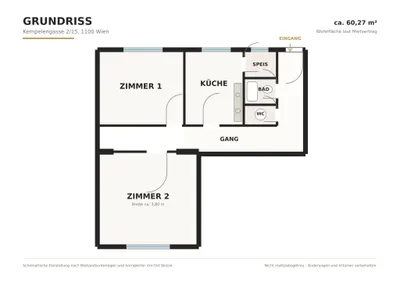 Wohnung kaufen in Wien – 60,27 m², € 219.000 – Bild 18 von 18