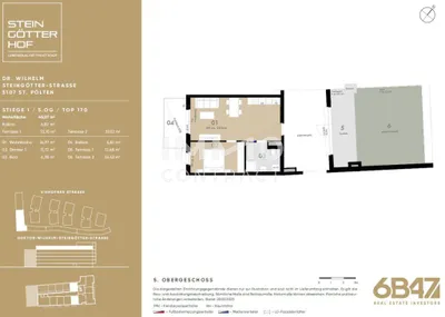 2-Zimmer-Wohnung kaufen in Sankt Pölten – 45,07 m², € 220.900 – Bild 9 von 9