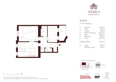 3-Zimmer-Wohnung kaufen in Wien – 81,37 m², € 1.085.000 – Bild 10 von 10