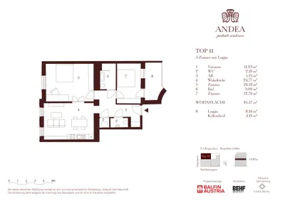 3-Zimmer-Wohnung kaufen in Wien – 81,37 m², € 1.085.000 – Bild 9 von 10