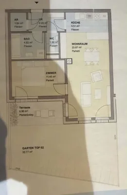 2-Zimmer-Wohnung mieten in Mistelbach – 54 m², € 1.000 – Bild 9 von 9