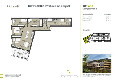 4-Zimmer-Wohnung kaufen in Kitzbühel – 89,18 m², € 624.750 – Bild 4 von 4