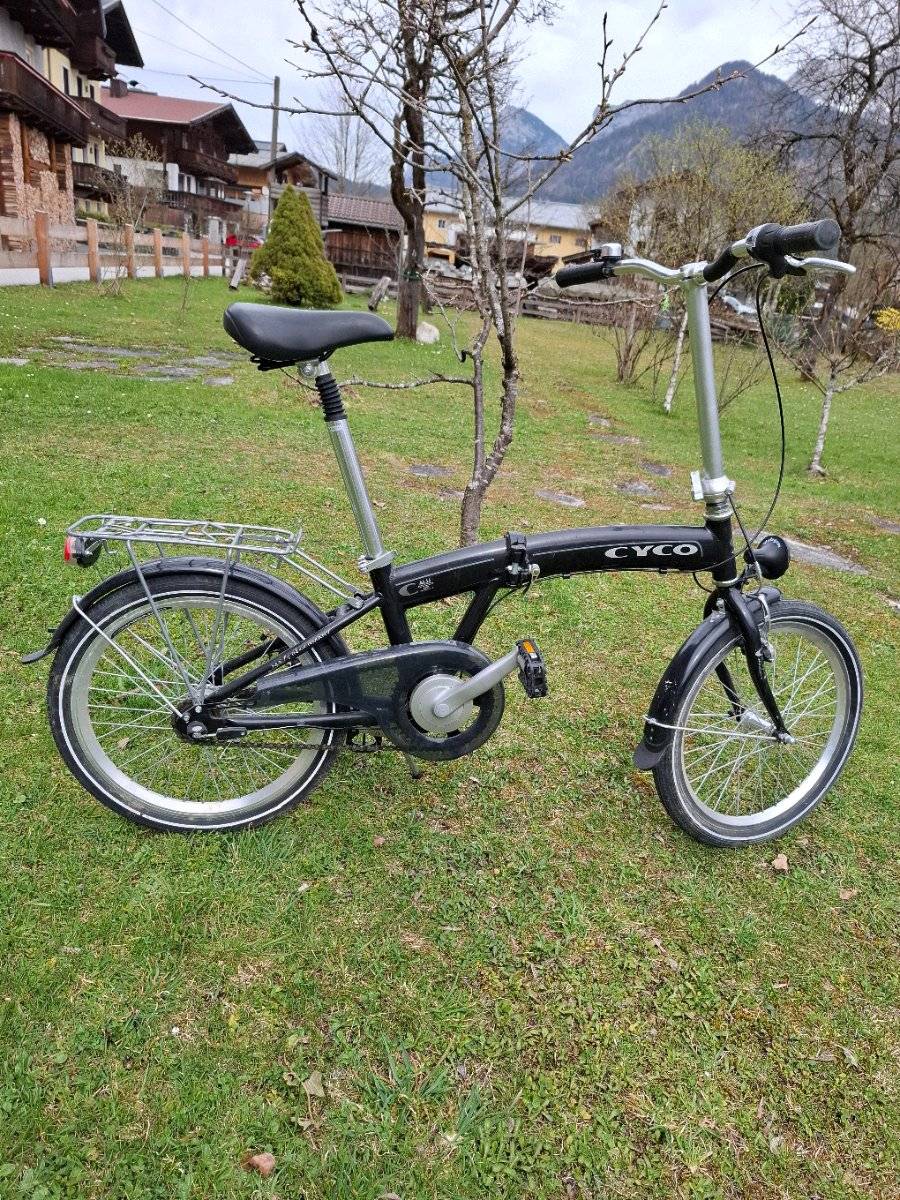 Cyco Klapprad, 20 Zoll, 3 Gang, mit Traffo Licht, gerade neu service  gemacht, wenig gebraucht, voll funktionsfhig,  99,- (5090 Lofer) -  willhaben