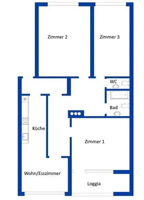 3-Zimmer-Wohnung mieten in Sankt Pölten – 85 m², € 310 – Bild 2 von 7