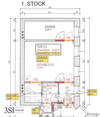 2-Zimmer-Wohnung kaufen in Wien – 44 m², € 209.000 – Bild 12 von 12