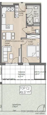 2-Zimmer-Wohnung kaufen in Liezen – 49,37 m², € 356.000 – Bild 8 von 8