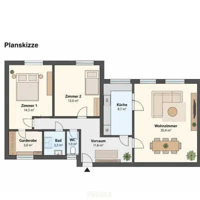3-Zimmer-Wohnung mieten in Wien – 86 m², € 1.450 – Bild 14 von 14