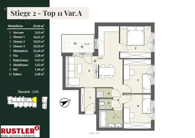4-Zimmer-Wohnung kaufen in Mödling – 69,66 m², € 399.000 – Bild 1 von 6