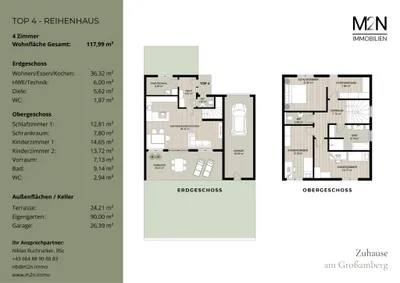 4-Zimmer-Haus kaufen in Linz – 117,99 m², € 516.000 – Bild 7 von 7