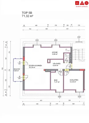 3-Zimmer-Wohnung mieten in Vöcklabruck – 71,32 m², € 777 – Bild 3 von 3
