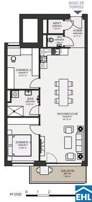 3-Zimmer-Wohnung mieten in Graz – 73,16 m², € 1.113 – Bild 7 von 7