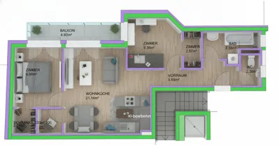 3-Zimmer-Wohnung kaufen in Wien – 59,14 m², € 370.000 – Bild 10 von 11