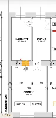 1-Zimmer-Wohnung kaufen in Wien – 39,27 m², € 149.000 – Bild 3 von 3