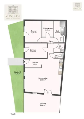 3-Zimmer-Wohnung kaufen in Baden – 93,14 m², € 395.000 – Bild 20 von 20