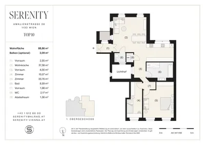 3-Zimmer-Wohnung kaufen in Wien – 88,86 m², € 575.000 – Bild 23 von 23
