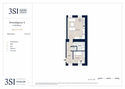 2-Zimmer-Wohnung kaufen in Wien – 42,21 m², € 199.000 – Bild 17 von 17