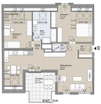 3-Zimmer-Wohnung kaufen in Wien – 102,27 m², € 868.000 – Bild 24 von 24
