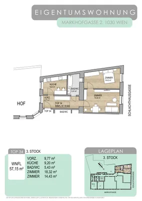 2-Zimmer-Wohnung kaufen in Wien – 57,15 m², € 270.000 – Bild 21 von 21
