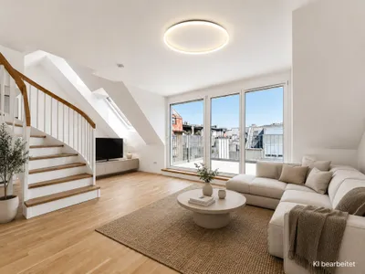 Erstbezug: Moderne 2-Zi-DG-Wohnung mit Balkon, Klimaanlage & Aufzug in 1100 Wien!