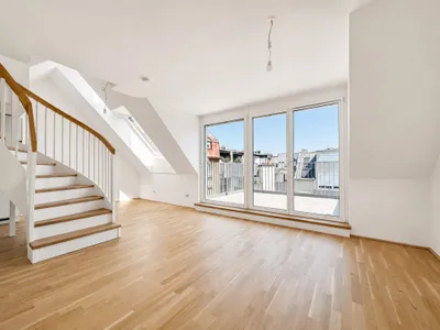 Erstbezug: Moderne 2-Zi-DG-Wohnung mit Balkon, Klimaanlage & Aufzug in 1100 Wien! – Bild 2